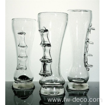 Wholesale hight quality clear funny fancy beer glass